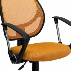 Cheap 🔥 Task Chairs Flash Furniture Fabric Mid-Back Task Chair With Capped Arm, Orange 🌟 -Office Chairs Online store unnamed file 3723