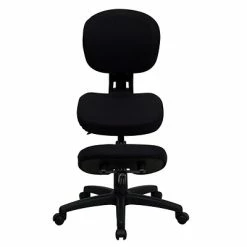 Outlet 🥰 Task Chairs Flash Furniture Ergonomic Fabric Kneeling Posture Task Chair, Armless, Black 🛒 -Office Chairs Online store unnamed file 3764