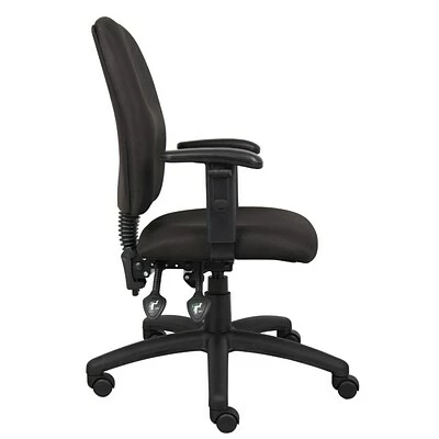 Promo ๐งจ Task Chairs Boss Multi-Function Fabric Task Chair W/ Adjustable Arms, Black (B3036-BK) ๐ฅ 5 Promo ๐งจ Task Chairs Boss Multi-Function Fabric Task Chair W/ Adjustable Arms, Black (B3036-BK) ๐ฅ - Image 3