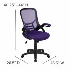 Wholesale 🎉 Office Chairs Flash Furniture Ergonomic Mesh Swivel High Back Office Chair, Purple (HL00161BKPUR) ⭐ -Office Chairs Online store unnamed file 378
