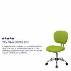 Outlet 👍 Task Chairs Flash Furniture Mid Back Mesh Task Chair, Apple Green (H2376FGN) ✔️ -Office Chairs Online store unnamed file 3804