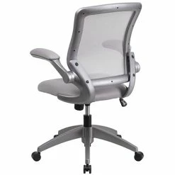 Best Sale ✨ Task Chairs Flash Furniture Mid-Back Gray Mesh Swivel Task Chair, Gray Frame And Flip-Up Arms (BLZP8805GY) 🔥 -Office Chairs Online store unnamed file 3816