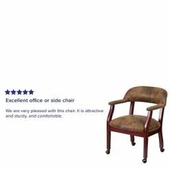 Flash Sale ⌛ Executive/Managerial Chairs Flash Furniture Bomber Mid Back Luxurious Conference Chair With Casters, Jacket Brown 🛒 -Office Chairs Online store unnamed file 3863