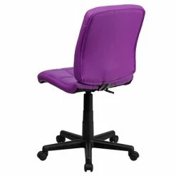 Promo 🎁 Task Chairs Flash Furniture Mid-Back Quilted Vinyl Task Chair, Purple 👏 -Office Chairs Online store unnamed file 3918