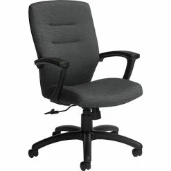 Budget ❤️ Task Chairs Global Synopsis™ Mid-Back Tilter Chair, Fabric, Granite Rock 🔔