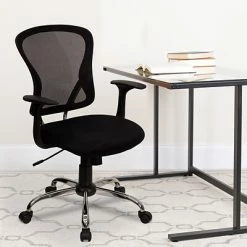 Cheapest 😉 Task Chairs Flash Furniture Mesh Task Chair, Gray And Black (H-8369F-BLK-GG) 🌟 -Office Chairs Online store unnamed file 3950