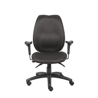 Outlet 🔥 Task Chairs Boss High-Back Task Chair With Adjustable Arms, Black (B1002-BK) ✨ 6 Outlet 🔥 Task Chairs Boss High-Back Task Chair With Adjustable Arms, Black (B1002-BK) ✨ - Image 4