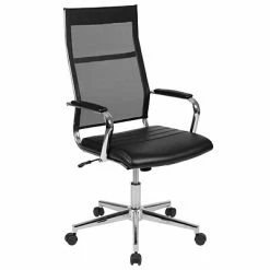Best reviews of 🧨 Office Chairs Flash Furniture Ergonomic Mesh Swivel High Back Executive Office Chair, Black (BT20595H3BK) 🔥