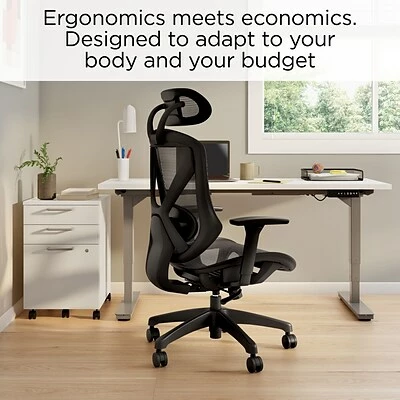 Outlet ⌛ Union & Scale Task Chairs Union & Scale™ FlexFit™ Dexley Mesh Task Chair, Black (UN56946) 🥰 6 Outlet ⌛ Union & Scale Task Chairs Union & Scale™ FlexFit™ Dexley Mesh Task Chair, Black (UN56946) 🥰 - Image 5