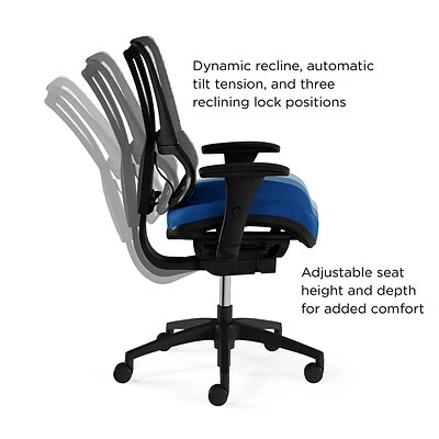 Cheapest ✔️ Union & Scale Task Chairs Union & Scale FlexFit™ 1500TF Mesh Back Fabric Task Chair, Blue/Black (UN59413) 😍 5 Cheapest ✔️ Union & Scale Task Chairs Union & Scale FlexFit™ 1500TF Mesh Back Fabric Task Chair, Blue/Black (UN59413) 😍 - Image 3