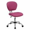 Best deal 🎉 Task Chairs Flash Furniture Mid Back Mesh Task Chair With Chrome Base, Pink 🛒