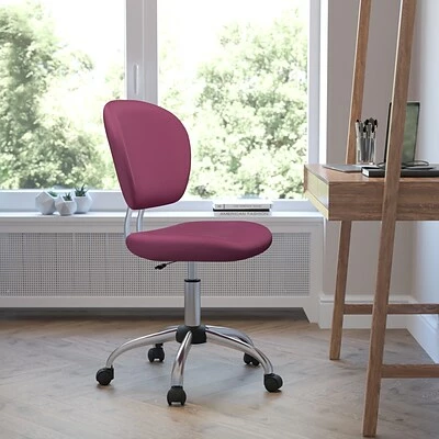 Best deal ๐ Task Chairs Flash Furniture Mid Back Mesh Task Chair With Chrome Base, Pink ๐ 4 Best deal ๐ Task Chairs Flash Furniture Mid Back Mesh Task Chair With Chrome Base, Pink ๐ - Image 2