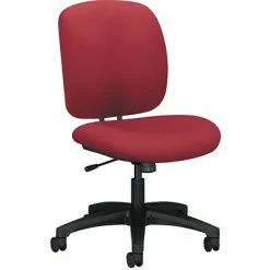 Deals 🔥 Task Chairs HON ComforTask Fabric Center-Tilt Work/Task Chair, Marsala, Armless (HON5902CU63T) 😉