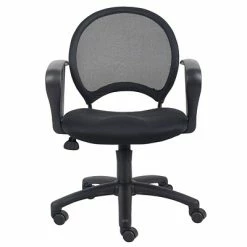 Outlet 💯 Task Chairs Boss Mesh Chair With Loop Arms, Black (B6217) 🧨 -Office Chairs Online store unnamed file 4083
