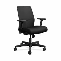 Brand new ๐ Task Chairs HHON Ignition Ilira-Stretch Mesh/Fabric Task Chair, Height- And Width-Adjustable Arms, Black (HONI2Y1AMC10NTK) ๐คฉ
