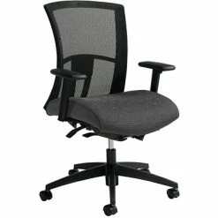 New 🔔 Task Chairs Global Vion Mesh Mid-Back Weight Sensing Synchro - Tilter Task Chair, Granite Rock (6322-8-UR20) 🎁