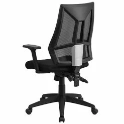 Budget 😉 Task Chairs Flash Furniture High-Back Mesh Swivel Task Chair With Triple Paddle Control, Black (HL0017) 😉 -Office Chairs Online store unnamed file 4108