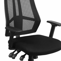 Budget 😉 Task Chairs Flash Furniture High-Back Mesh Swivel Task Chair With Triple Paddle Control, Black (HL0017) 😉 -Office Chairs Online store unnamed file 4109
