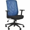 Outlet 🎉 Raynor Task Chairs Gene High Back Task Chair, Black Fabric Seat With Blue Mesh Back ✔️ -Office Chairs Online store unnamed file 4119