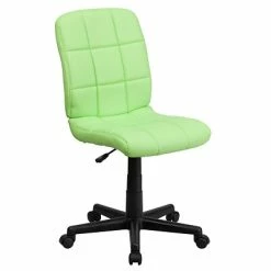 Wholesale 🛒 Task Chairs Flash Furniture Mid-Back Quilted Vinyl Task Chair, Green 🥰