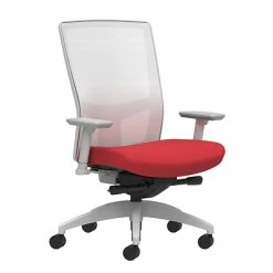 Budget 😍 Union & Scale Task Chairs Union & Scale Workplace2.0™ Fabric Task Chair, Cherry, Integrated Lumbar, 2D Arms, Advanced Synchro-Tilt (53538) 🛒