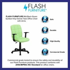 Deals โ Task Chairs Flash Furniture Mid-Back Quilted Vinyl Task Chair With Nylon Arms, Green (GO16911GREENA) ๐ 12 Deals โ Task Chairs Flash Furniture Mid-Back Quilted Vinyl Task Chair With Nylon Arms, Green (GO16911GREENA) ๐ -Office Chairs Online store unnamed file 4147