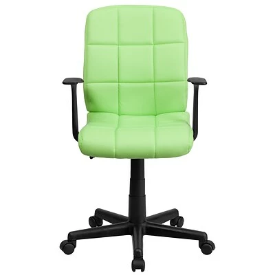 Deals โ Task Chairs Flash Furniture Mid-Back Quilted Vinyl Task Chair With Nylon Arms, Green (GO16911GREENA) ๐ 9 Deals โ Task Chairs Flash Furniture Mid-Back Quilted Vinyl Task Chair With Nylon Arms, Green (GO16911GREENA) ๐ - Image 7