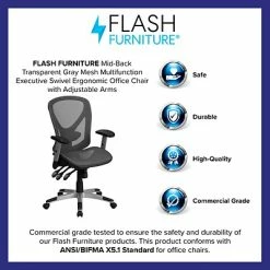 Discount 🎁 Flash Furniture Task Chairs Mid-Back Mesh Chair[GO-WY-136-3-GG] ✨ -Office Chairs Online store unnamed file 4154