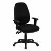 Promo 🥰 Task Chairs Flash Furniture Mid-Back Fabric Task Chair, Adjustable Arms, Black (BT661BK) 🔥 -Office Chairs Online store unnamed file 4180