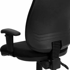 Promo 🥰 Task Chairs Flash Furniture Mid-Back Fabric Task Chair, Adjustable Arms, Black (BT661BK) 🔥 -Office Chairs Online store unnamed file 4188