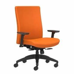 Brand new 🌟 Union & Scale Task Chairs Union & Scale Workplace2.0™ Task Chair Upholstered 2D, Adjustable Arms, Apricot Fabric, Synchro Tilt (54138) 🌟