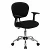 Best Sale 🌟 Task Chairs Flash Furniture Mid Back Mesh Task Chair With Arms And Chrome Base, Black 🔥 -Office Chairs Online store unnamed file 4210