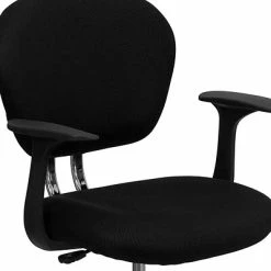 Best Sale 🌟 Task Chairs Flash Furniture Mid Back Mesh Task Chair With Arms And Chrome Base, Black 🔥 -Office Chairs Online store unnamed file 4217