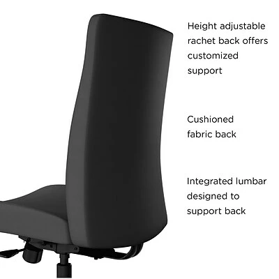 Cheapest 👏 Union & Scale Task Chairs Union & Scale™ Workplace2.0™ Task Chair Upholstered, Armless, Iron Ore Fabric, Synchro Tilt (54166) 😍 4 Cheapest 👏 Union & Scale Task Chairs Union & Scale™ Workplace2.0™ Task Chair Upholstered, Armless, Iron Ore Fabric, Synchro Tilt (54166) 😍 - Image 2