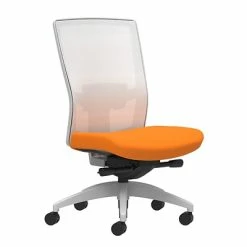 Hot Sale 👏 Union & Scale Task Chairs Union & Scale Workplace2.0™ Fabric Task Chair, Apricot, Adjustable Lumbar, Armless, Advanced Synchro-Tilt Seat Control (53557) 👍