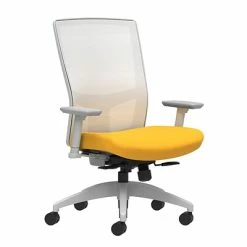 Brand new 🎉 Union & Scale Task Chairs Union & Scale Workplace2.0™ Fabric Task Chair, Goldenrod, Integrated Lumbar, 2D Arms, Synchro-Tilt With Seat Slide (53478) 👍