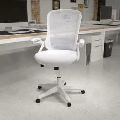 Best Sale 🔥 Office Chairs Flash Furniture Ergonomic Mesh Swivel High Back Office Chair, White (HL00161WHWH) 🔥 -Office Chairs Online store unnamed file 427