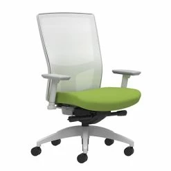 Best Pirce 😀 Union & Scale Task Chairs Union & Scale Workplace2.0™ Fabric Task Chair, Pear, Integrated Lumbar, 2D Arms, Advanced Synchro-Tilt (53544) ✔️