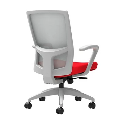 Promo ๐ Union & Scale Task Chairs Union & Scale Workplace2.0โข Fabric Task Chair, Ruby Red, Integrated Lumbar, Fixed Arms, Synchro-Tilt With Seat Slide (53534) โญ 4 Promo ๐ Union & Scale Task Chairs Union & Scale Workplace2.0โข Fabric Task Chair, Ruby Red, Integrated Lumbar, Fixed Arms, Synchro-Tilt With Seat Slide (53534) โญ - Image 2