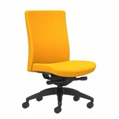 Deals 🎉 Union & Scale Task Chairs Union & Scale Workplace2.0™ Task Chair Upholstered, Armless, Goldenrod Fabric, Synchro Tilt Seat Slide (54196) 🌟