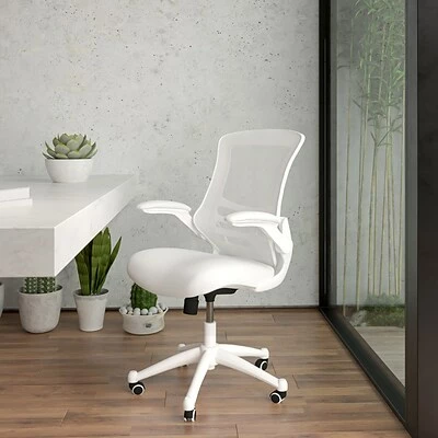 Cheap ๐ฅ Office Chairs Flash Furniture Ergonomic Mesh Swivel Mid-Back Task Office Chair, White (BLX5MWHWH) ๐ 4 Cheap ๐ฅ Office Chairs Flash Furniture Ergonomic Mesh Swivel Mid-Back Task Office Chair, White (BLX5MWHWH) ๐ - Image 2