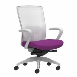 Cheapest ⌛ Union & Scale Task Chairs Union & Scale Workplace2.0™ Fabric Task Chair, Amethyst, Adjustable Lumbar, Fixed Arms, Adv Synchro-Tilt Seat Control (53577) ✔️
