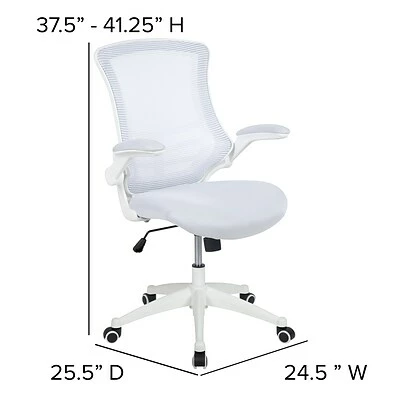 Cheap ๐ฅ Office Chairs Flash Furniture Ergonomic Mesh Swivel Mid-Back Task Office Chair, White (BLX5MWHWH) ๐ 9 Cheap ๐ฅ Office Chairs Flash Furniture Ergonomic Mesh Swivel Mid-Back Task Office Chair, White (BLX5MWHWH) ๐ - Image 7