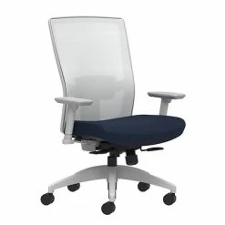 Best Sale ✨ Union & Scale Task Chairs Union & Scale Workplace2.0™ Fabric Task Chair, Navy, Adjustable Lumbar, 2D Arms, Synchro-Tilt With Seat Slide (53487) 🤩