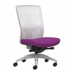Outlet β€οΈ Union & Scale Task Chairs Union & Scale Workplace2.0β’ Fabric Task Chair, Amethyst, Integrated Lumbar, Armless, Advanced Synchro-Tilt Seat Control (53556) π
