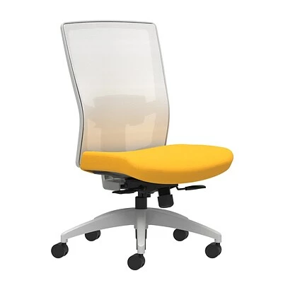 New 🔔 Union & Scale Task Chairs Union & Scale Workplace2.0™ Fabric Task Chair, Goldenrod, Adjustable Lumbar, Armless, Synchro-Tilt W/ Seat Slide Control (53499) ⭐ 3 New 🔔 Union & Scale Task Chairs Union & Scale Workplace2.0™ Fabric Task Chair, Goldenrod, Adjustable Lumbar, Armless, Synchro-Tilt W/ Seat Slide Control (53499) ⭐