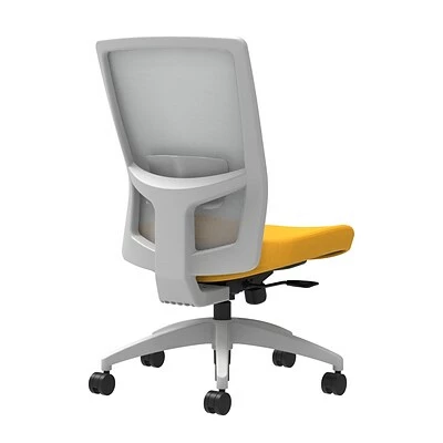 New 🔔 Union & Scale Task Chairs Union & Scale Workplace2.0™ Fabric Task Chair, Goldenrod, Adjustable Lumbar, Armless, Synchro-Tilt W/ Seat Slide Control (53499) ⭐ 4 New 🔔 Union & Scale Task Chairs Union & Scale Workplace2.0™ Fabric Task Chair, Goldenrod, Adjustable Lumbar, Armless, Synchro-Tilt W/ Seat Slide Control (53499) ⭐ - Image 2