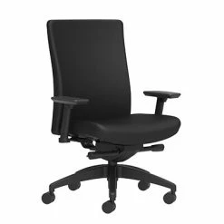Wholesale 🛒 Union & Scale Task Chairs Union & Scale Workplace2.0™ Task Chair Upholstered 2D, Adjustable Arms, Black Fabric, Synchro Tilt Seat Slide (54176) 🤩