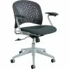Best Pirce 🌟 Safco Task Chairs Rêve Series Task Chair, Round Plastic Back, Polyester Seat, Black Seat/Back 🔔 -Office Chairs Online store unnamed file 4470