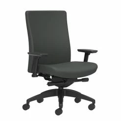 Best deal 🛒 Union & Scale Task Chairs Union & Scale Workplace2.0™ Task Chair Upholstered 2D, Adjustable Arms, Iron Ore Fabric, Synchro Tilt Seat Slide (54177) 👍